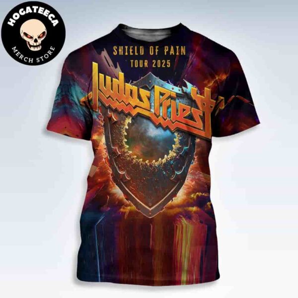 Judas Priest Shield Of Pain Tour 2025 All Over Print Shirt