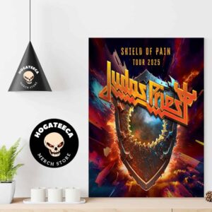 Judas Priest Shield Of Pain Tour 2025 Home Decor Poster Canvas