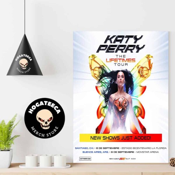 Katy Perry The Lifetimes Tour In Santiago And Buenos Aires On Sept 2025 Home Decor Poster Canvas