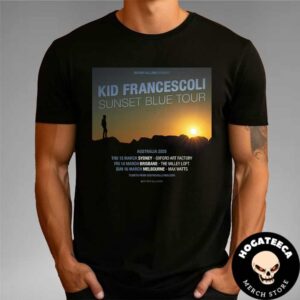 Kid Francescoli Sunset Blue Tour Australia 2025 Performances Scheduled Unisex T-Shirt