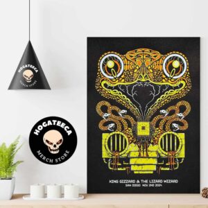 King Gizzard And The Lizard Wizard In Sandiego On Nov 2nd 2024 Home Decor Poster Canvas