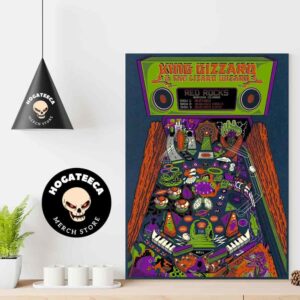 King Gizzard And The Lizard Wizard Merch For Show In Red Rocks In Morrison Colorado On June 7-8 2023 Home Decor Poster Canvas