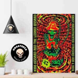 King Gizzard And The Lizard Wizard Merch Merch For Show On Nov 4 2024 At Frost Amphitheater Stanford Home Decor Poster Canvas