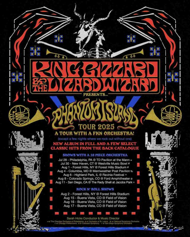 King Gizzard And the Lizard Wizard Tour 2025 And New Single Phantom Island Performances Scheduled 11zon