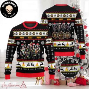 Kiss Band The 50th Anniversary Chirstmas Gifts 2024 For Family And Friends Ugly Sweater