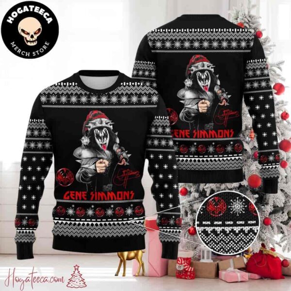 Kiss Band Gene Simmons Chirstmas Gifts 2024 For Family And Friends Ugly Sweater