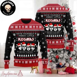 Kiss Band Have Yourself A Merry Little Chirstmas Gifts 2024 For Family And Friends Ugly Sweater