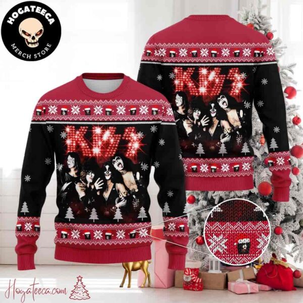 Kiss Band Rock Fan Lover Chirstmas Gifts 2024 For Family And Friends Ugly Sweater