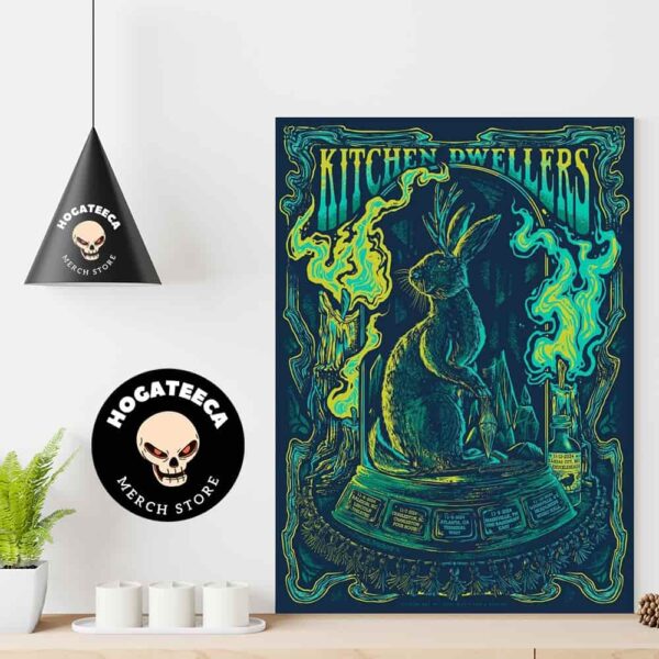 Kitchen Dwellers Merch On Nov 6-7-8-9-10-12 2024 Respectively In Raleigh Nc Charleston Sc Atlanta Ga Nashville TN Louisville Ky Home Decor Poster Canvas