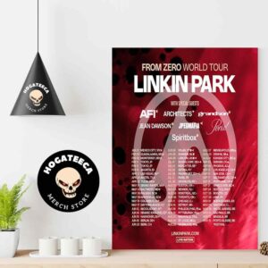 Linkin Park From Zero World Tour 2025 With Special Guest Tour Dates Home Decor Poster Canvas