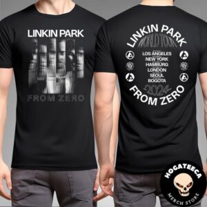 Linkin Park Official From Zero 2024 Tour All Cities Two Merch Two Sides Unisex T-Shirt