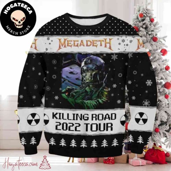 Megadeth Killing Road Tour Chirstmas Gifts 2024 For Family And Friends Ugly Sweater