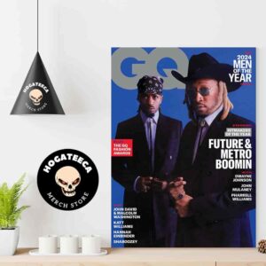 Men Of The Year Type Shit Gq Magazine Future And Metro Boomin Home Decor Poster Canvas