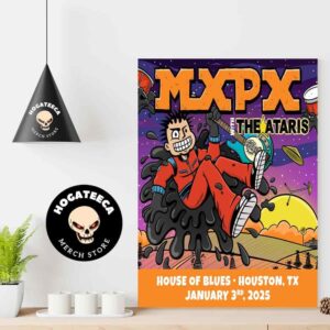 MxPx With The Ataris At House Of Blue In Dallas Tx On January 3th 2025 Home Decor Poster Canvas