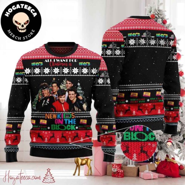 New Kids On The Block Funky Fulky Chirstmas Gifts 2024 Xmas For Family And Friends Ugly Sweater