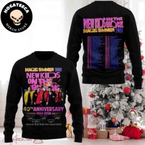 New Kids On The Block Magic Summer 2024 40th Anniverasry Chirstmas Gifts 2024 Xmas For Family And Friends Ugly Sweater