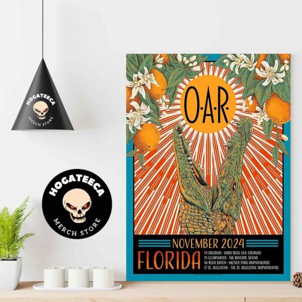 O A R Tour On November 14-15-16-17 2024 In Florida Home Decor Poster Canvas