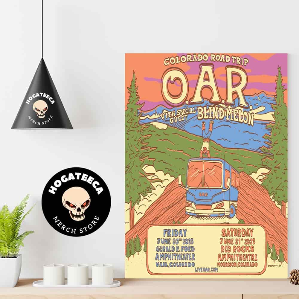 O A R With Blind Melon Colorado Road Trip On June 20-21 2025 In Vaill Colorado And Morrison Colorado Home Decor Poster Canvas