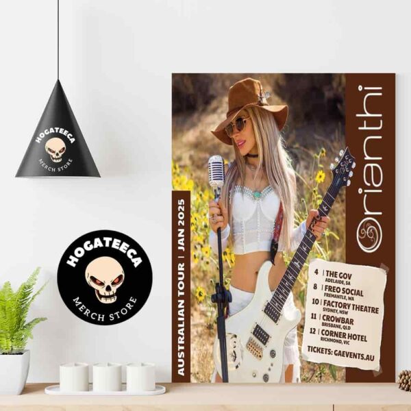 Orianthi Australia Tour Jan 2025 Performances Scheduled Home Decor Poster Canvas