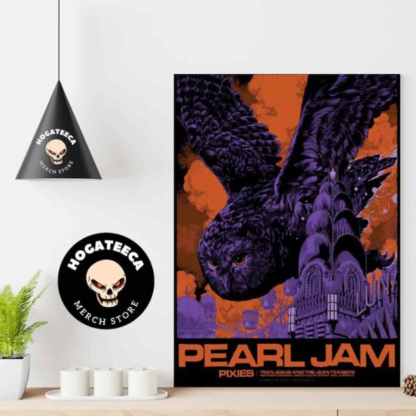 Pearl Jam Dark Matter World Tour Merch At Engie Stadium Sydney Australia On November 23 2024 Art By Ken Taylor Home Decor Poster Canvas