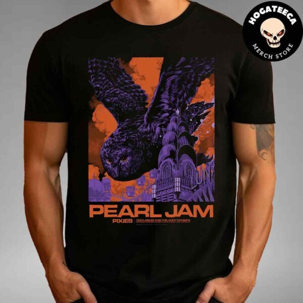 Pearl Jam Dark Matter World Tour Merch At Engie Stadium Sydney Australia On November 23 2024 Art By Ken Taylor Unisex T-Shirt