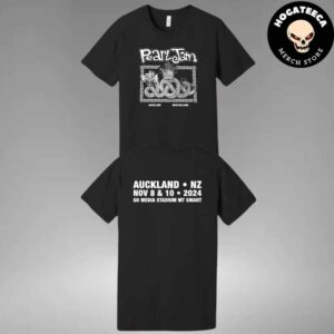 Pearl Jam Dark Matter World Tour Merch Shirt For Show In Auckland Newzealand At Go Media Stadium Mt Smart On Nov 8 2024 Tawhina Two Sides Unisex T Shirt