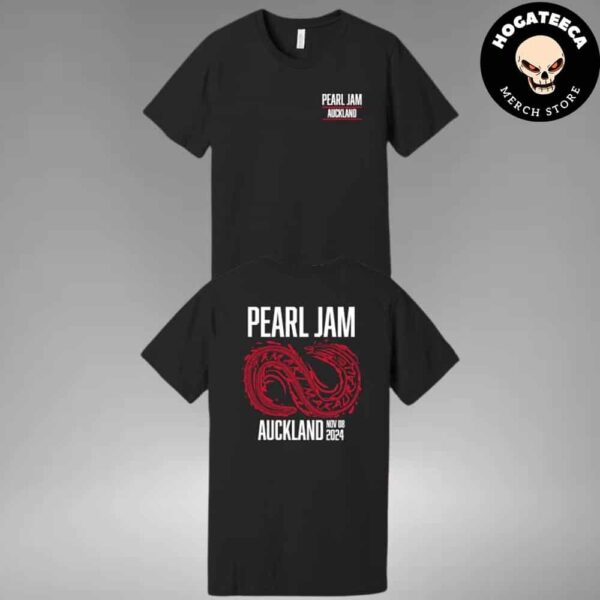 Pearl Jam Dark Matter World Tour Merch Shirt For Show In Auckland Newzealand At Go Media Stadium Mt Smart On Nov 8 2024 Two Sides Unisex T-Shirt