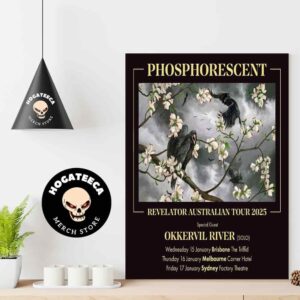 Phosphorescent Revelator Tour Of Australia 2025 On January 15-16-17 Respectively In Brisbane Melbourne And Sydney Home Decor Poster Canvas