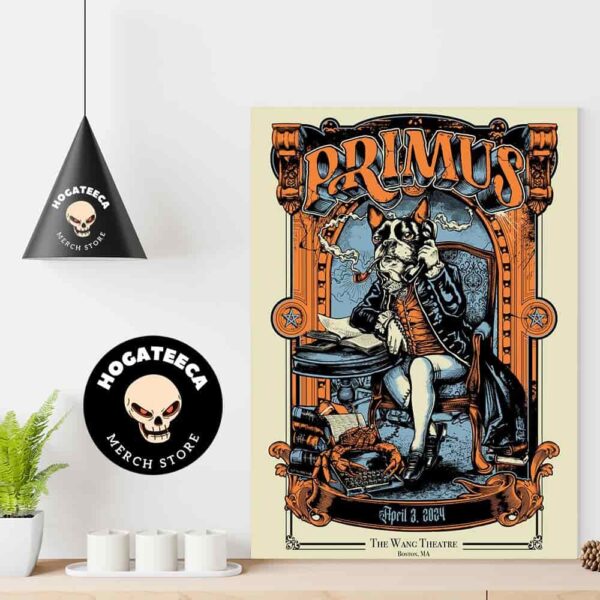 Primus Sessenta Tour Boston 2024 On April 3 2024 At The Wang Theatre In Boston Ma Padre Perro Father Dog Home Decor Poster Canvas