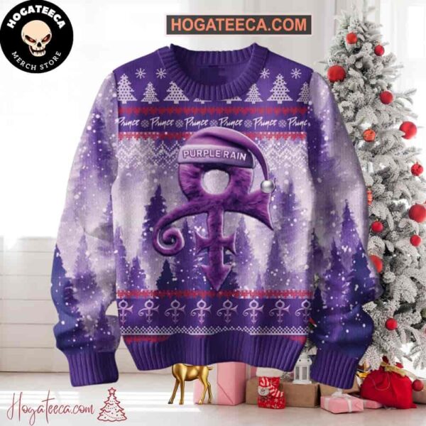 Prince 2024 Purple Rain In Christmas Chirstmas Gifts 2024 Xmas For Family And Friends Ugly Sweater