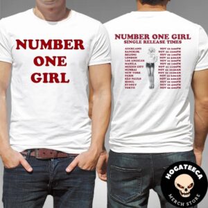 ROSE BLACKPINK Merch Number One Girl Single Release On November 22 2024 Two Sides Unisex T-Shirt