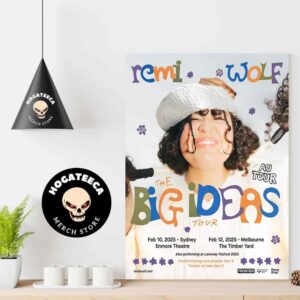 Remi Wolf The Bigideas Au Tour On February 10-12 2025 Home Decor Poster Canvas