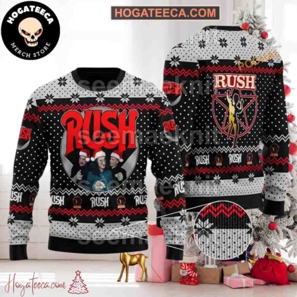 Rush Band Canadian Rock Band Chirstmas Gifts 2024 Xmas For Family And Friends Ugly Sweater