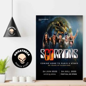 Scorpions Three New Performances Added To The 2025 60th Anniversary Tour 2025 Home Decor Poster Canvas