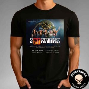 Scorpions Three New Performances Added To The 2025 60th Anniversary Tour 2025 Unisex T-Shirt