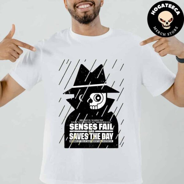 Senses Fail And Saves The Day On November 22nd 2024 At Saint Andrews Hall In Detroit Mi Unisex T-Shirt