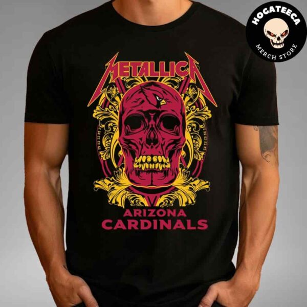 Skull Metallica Arizona Cardinals NFL Unisex T-Shirt