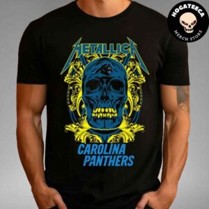 Skull Metallica Carolina Panthers NFL Unisex T-Shirt