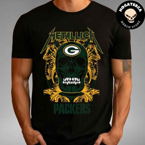 Skull Metallica Green Bay Packers NFL Unisex T-Shirt