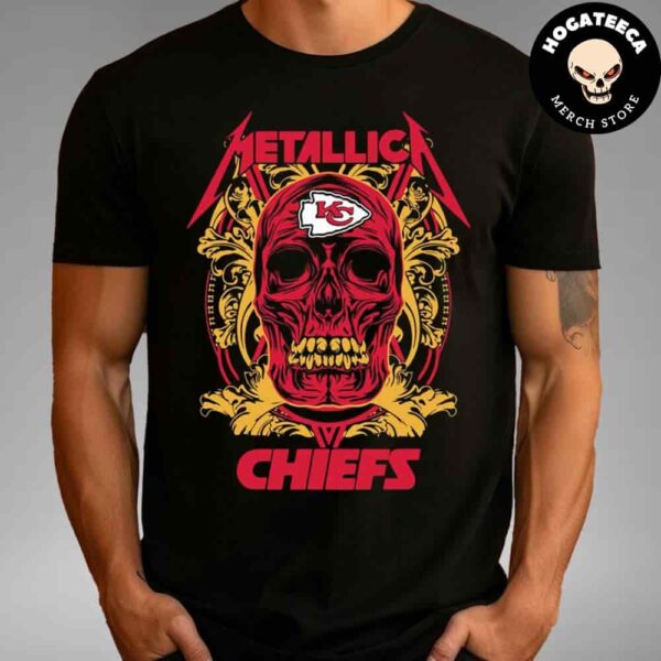 Skull Metallica Kansas City Chiefs NFL Unisex T-Shirt