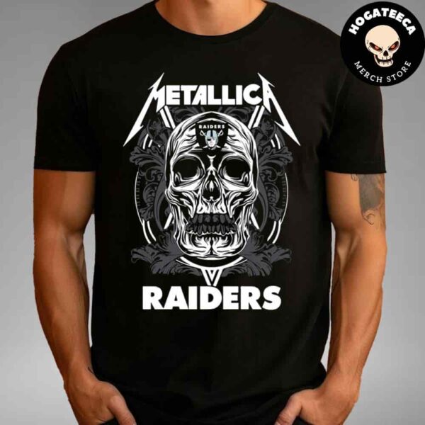 Skull Metallica Las Vegas Raiders NFL Unisex T-Shirt