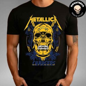 Skull Metallica Los Angeles Chargers NFL Unisex T-Shirt