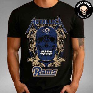 Skull Metallica Los Angeles Rams NFL Unisex T-Shirt