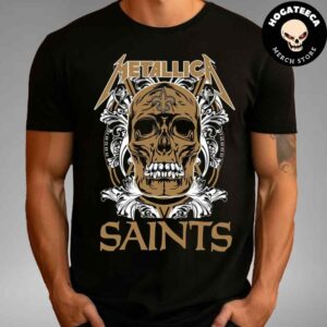 Skull Metallica New Orleans Saints NFL Unisex T-Shirt