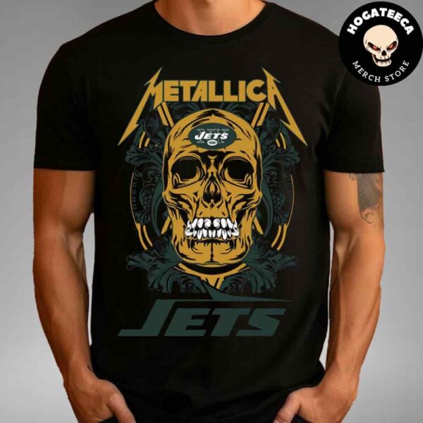 Skull Metallica New York Jets NFL Unisex T-Shirt