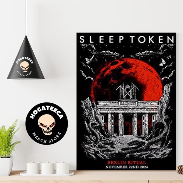 Sleeptoken Merch For Show In Berlin On November 22 2024 Home Decor Poster Canvas