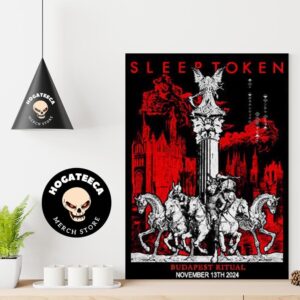 Sleeptoken Merch For Show In Budapest On November 13 2024 Home Decor Poster Canvas