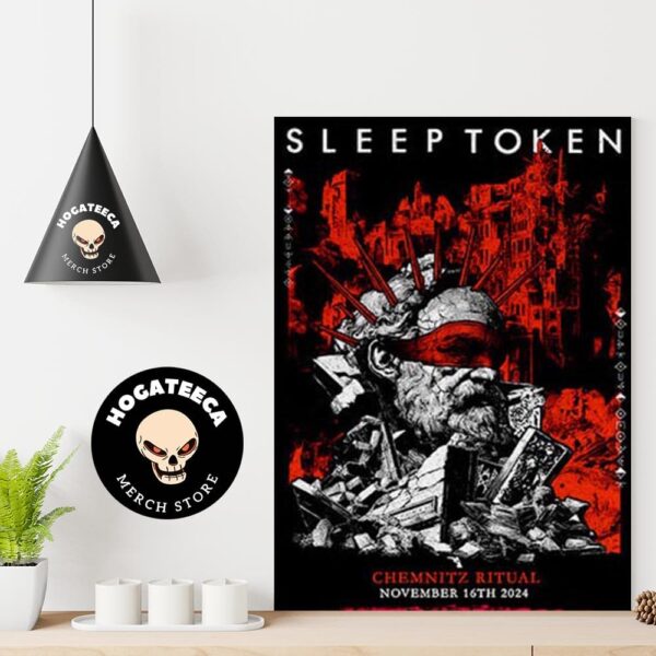 Sleeptoken Merch For Show In Chemnitz On November 16 2024 Home Decor Poster Canvas