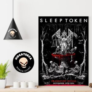 Sleeptoken Merch For Show In Frankfurt On November 10 2024 Home Decor Poster Canvas