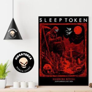 Sleeptoken Merch For Show In Hamburg On November 21 2024 Home Decor Poster Canvas